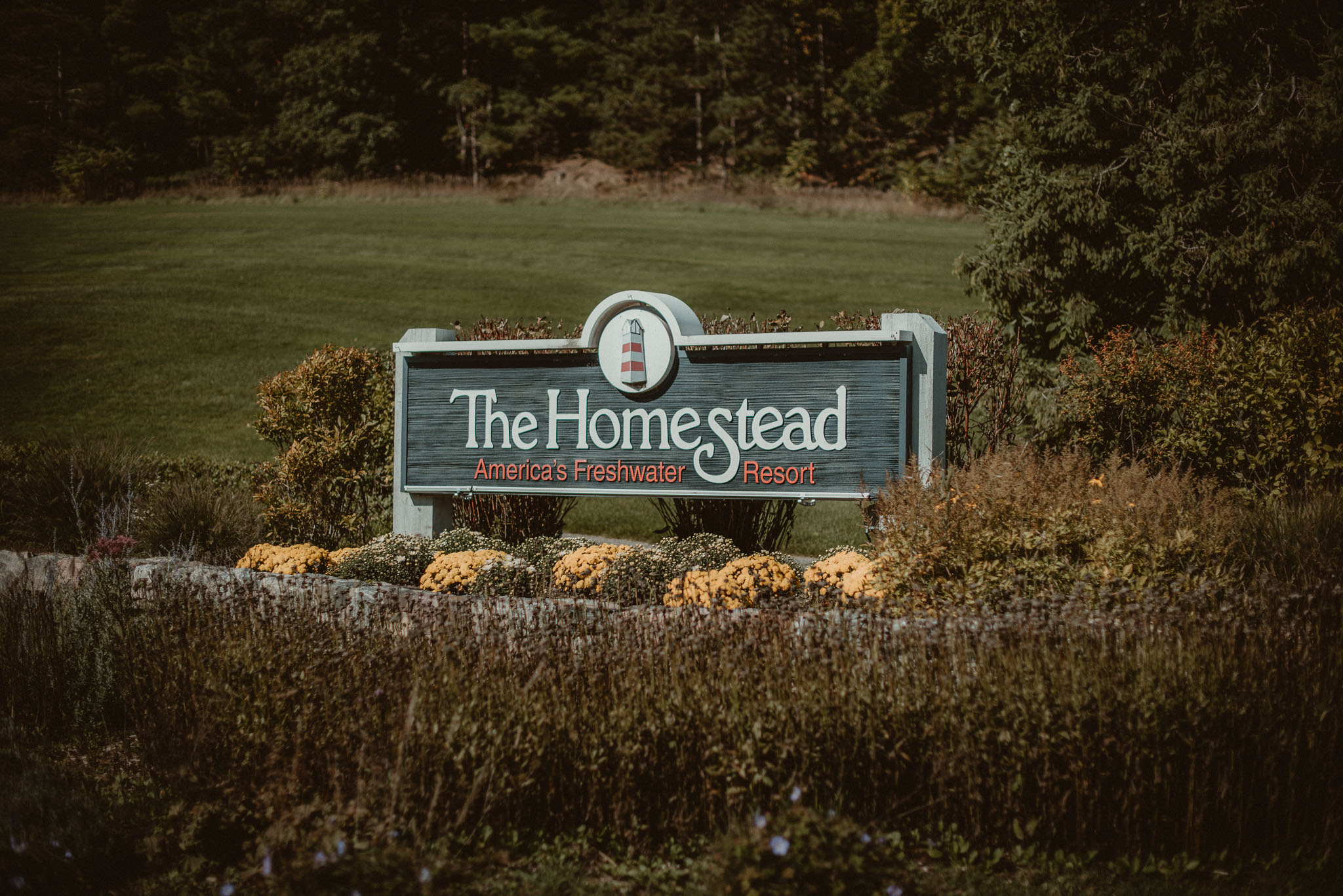 The Homestead entrance sign
